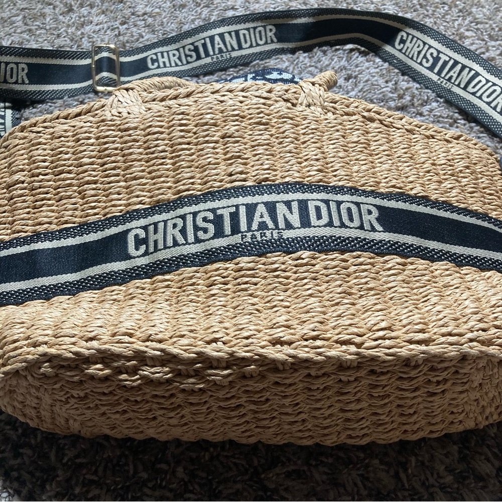 Christian Dior Oblique Wicker Basket Bag - Picture 3 of 10